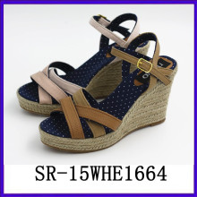 2015 Hot selling New design lady wadge shoe lady comfort shoes lady shoe